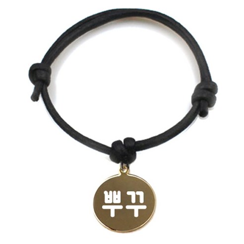 펫츠룩 굿모닝 블랙 반려동물 목걸이 M + 메탈원형 팬던트 S, 골드(뿌꾸), 1개