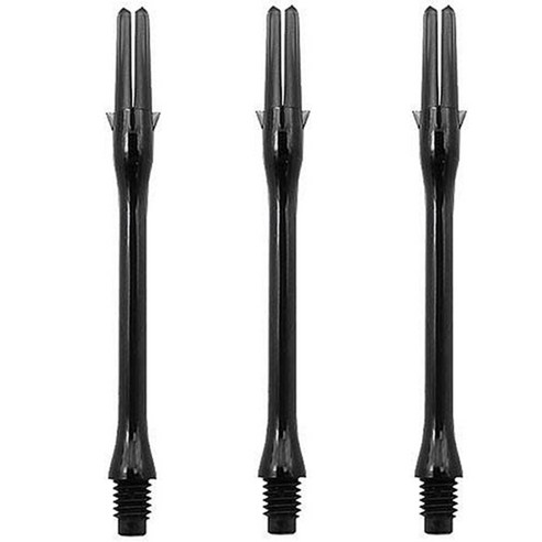 LSTYLE 다트샤프트 락 슬림 440mm, 블랙, 3개