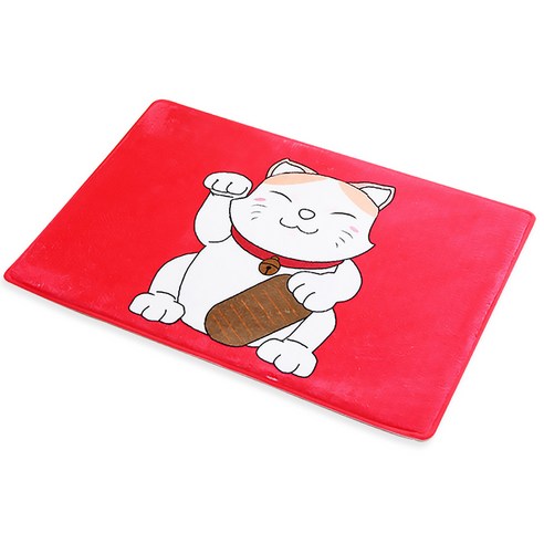 DM다이나믹 키친 컬러 스타일 발패드, 럭키 고양이