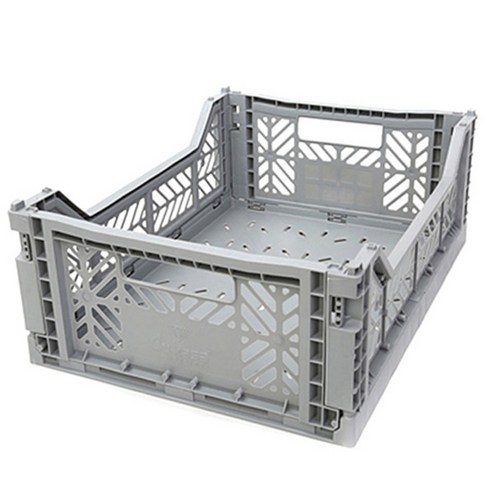 아이카사 폴딩박스 M, grey, 1개