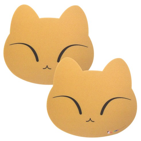 애니나라 캐릭터 마우스패드, 나루(Beige), 2개입