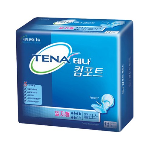 테나 컴포트 플러스 성인기저귀 남녀공용, 46매입, 1팩