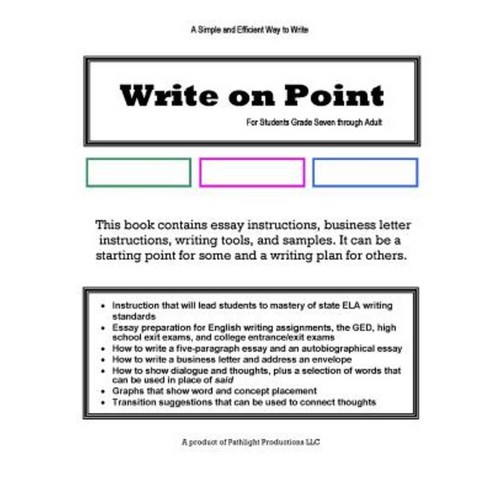 Write on Point Paperback, Pathlight Productions LLC