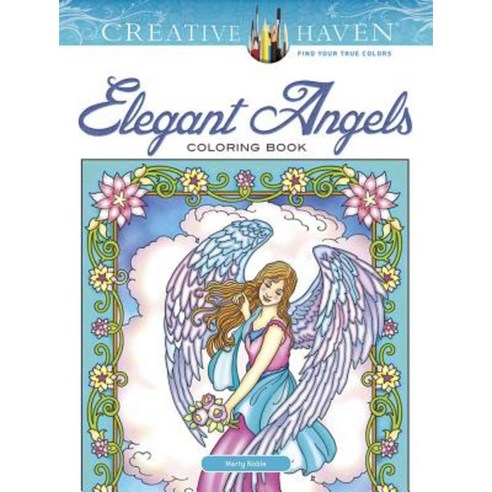 Creative Haven Elegant Angels Coloring Book Paperback, Dover Publications