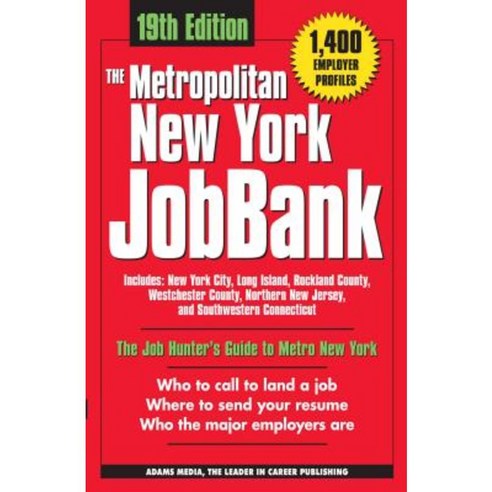 The Metropolitan New York Jobbank Paperback, Adams Media Corporation