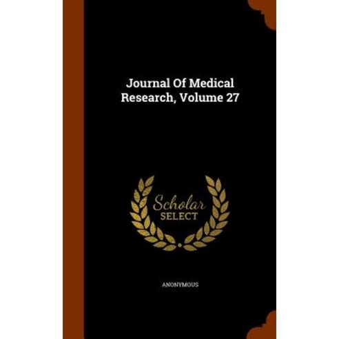 Journal of Medical Research Volume 27 Hardcover, Arkose Press