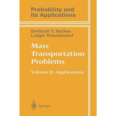 Mass Transportation Problems: Volume II: Applications Hardcover, Springer