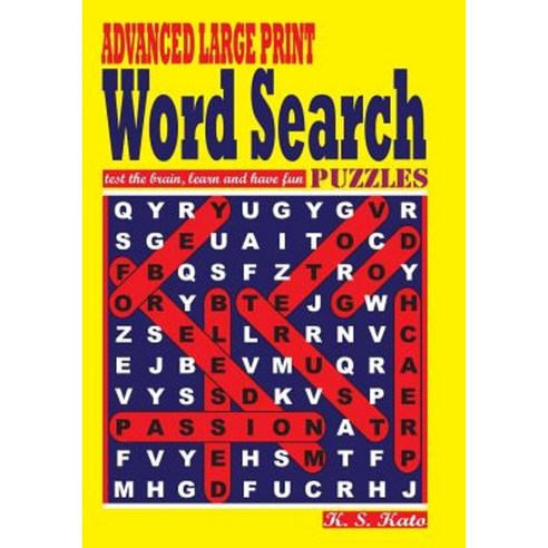 Advanced Large Print Word Search Puzzles Paperback, Createspace Independent Publishing Platform