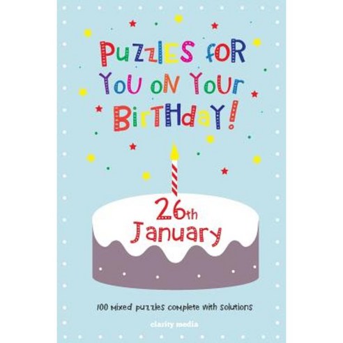 Puzzles for You on Your Birthday - 26th January Paperback, Createspace