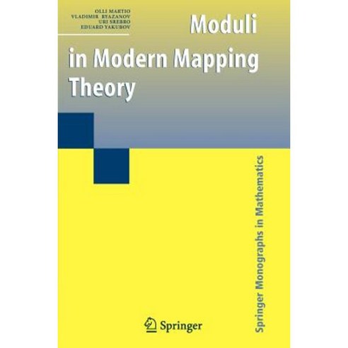 Moduli in Modern Mapping Theory Paperback, Springer