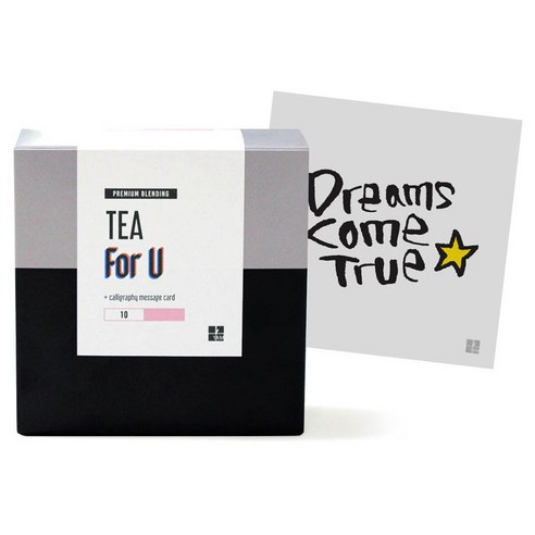 1AM For U 블랜딩 티세트 러블리 초콜렛, 티백 6p + 미니 캘리그라피 Dreams, 1세트