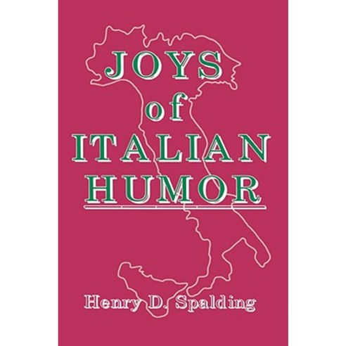 Joys of Italian Humor Hardcover, Jonathan David Co., Inc