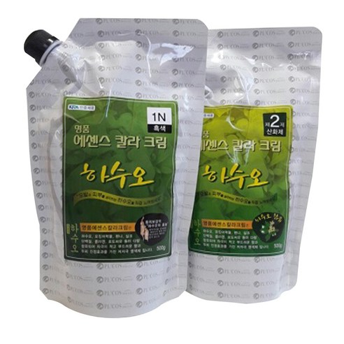 투에이산업 명품 에센스 칼라 크림 염색제 1제 500ml + 2제 500ml, 1N흑색, 1개
