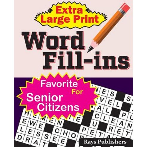 Extra Large Print Word Fill-Ins Paperback, Createspace Independent Publishing Platform