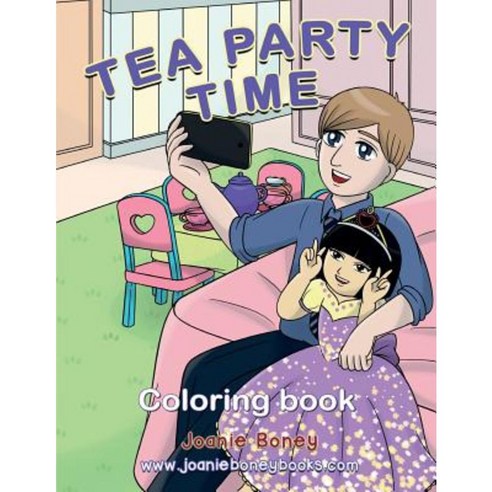 Tea Party Coloring Book Paperback, Createspace Independent Publishing Platform