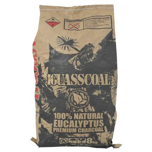 이과스콜 100% NATURAL EUCALYPTUS PREMIUM CHARCOAL 캠핑용 숯, 8kg, 1개