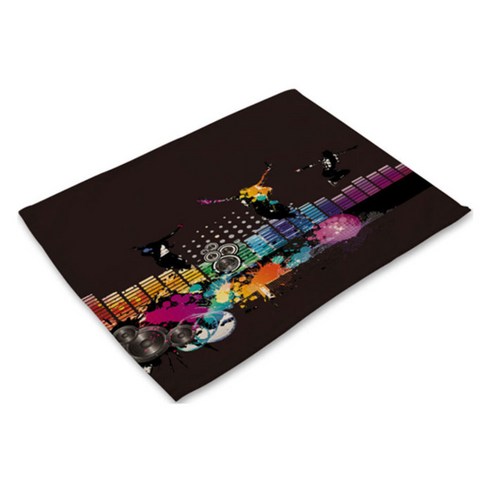 아울리빙 아이러브 뮤직 식탁매트, F, 42 x 36 cm