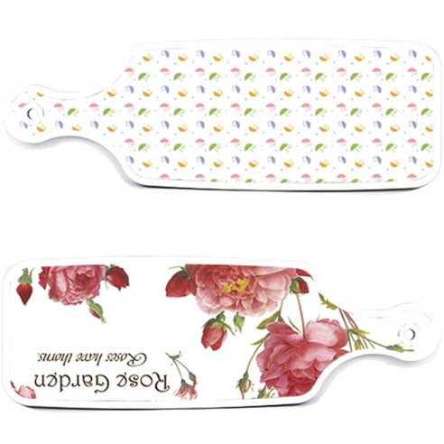 로엠디자인 서빙 도마 보드 2p Rose Garden 세트, Rose Garden, 우산, 1세트