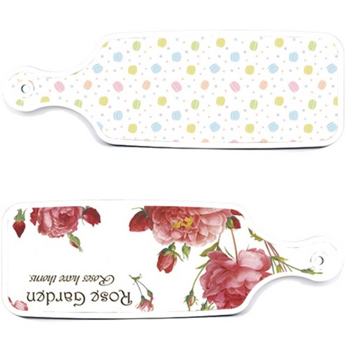 로엠디자인 서빙 도마 보드 2p Rose Garden 세트, Rose Garden, 마카롱, 1세트