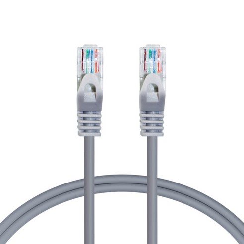 AVIVE 고급형 UTP 5m CAT5.E 랜선 케이블, GREY, 1개입