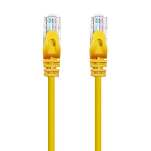 AVIVE 고급형 UTP 5m CAT6 랜선 케이블, YELLOW, 2개