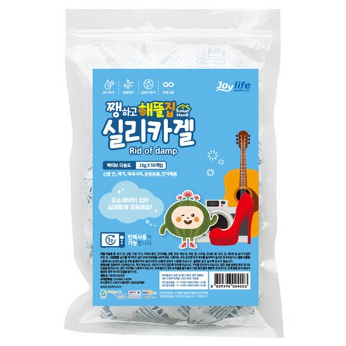 추천제품 쨍하고해뜰집 실리카겔 액티브다용도 습기제거제 종이 10g x 50p 1개