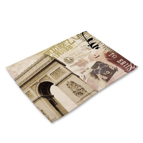 비케이 세계여행 엽서 식탁매트, 39, 가로 42cm x 세로 32cm