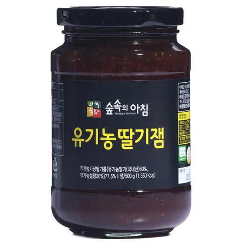 숲속의아침 유기농 딸기잼, 500g, 1개