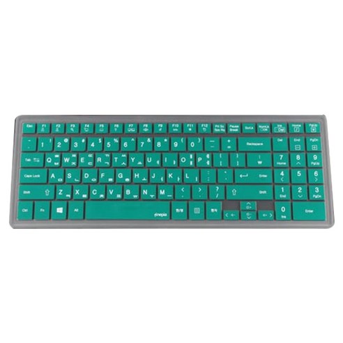 파인피아 LG P530 P535용 노트북 문자인쇄키스킨 LG01, 다크그린, 1개