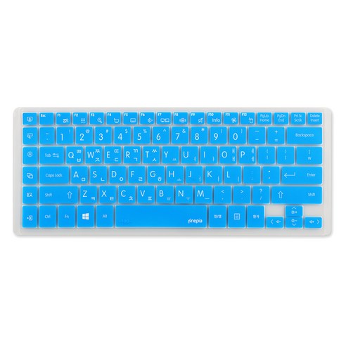 파인피아 LG 14U530 14UD530용 노트북 문자인쇄키스킨 LG04, 블루, 1개
