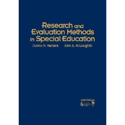 Research and Evaluation Methods in Special Education Hardcover, Corwin Publishers