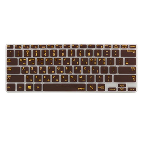 파인피아 삼성 노트북 NT930X3G/NT940X3G/NT940X3K 전용 문자인쇄키스킨 SS17, CHOCOLATE, 1개