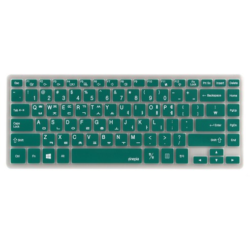 파인피아 삼성 노트북 NP700Z3A 전용 문자인쇄키스킨 SS06, DARK GREEN, 1개