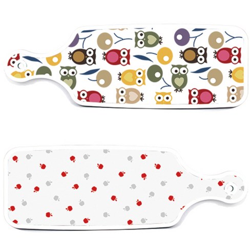 로엠디자인 서빙 도마 2p 부엉이보드 세트, 부엉이보드, 구색사과보드, 1세트