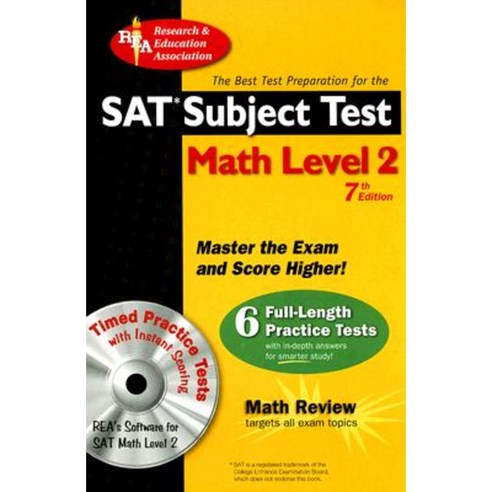 SAT Subject Test: Math Level 2 [With CDROM] Paperback, Research ...