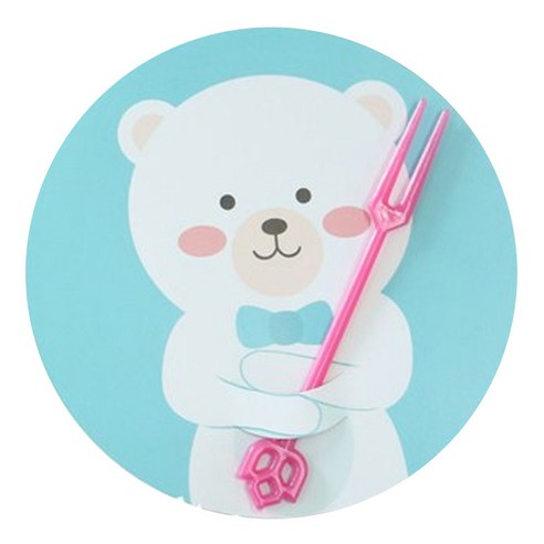 황씨네도시락 머핀컵 포장덮개, 곰, 95개