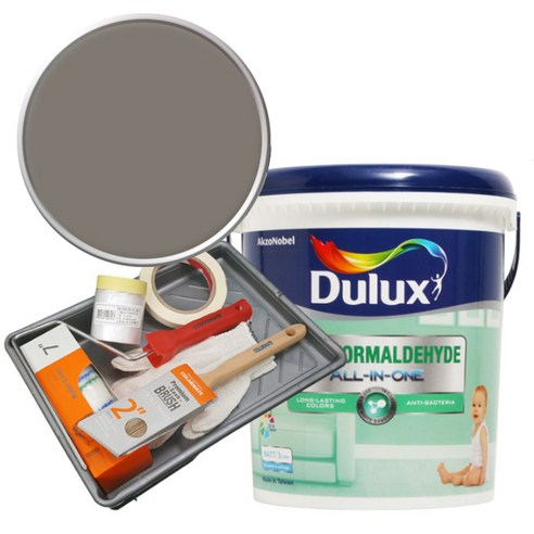 듀럭스 안티 포름알데히드 올 인 원 페인트 3L 세트, Grey Suede, 3000ml, 1개