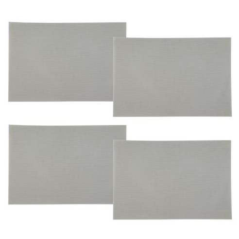 니코트 방수 테이블매트 4p, 샌드 그레이, 가로 45cm x 세로 30cm