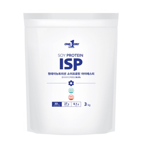 원데이뉴트리션 ISP 소이프로틴 단백질 포대유청, 3kg, 1개
