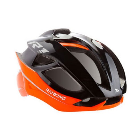 랭킹헬멧 R1 레이싱 헬멧, black + orange