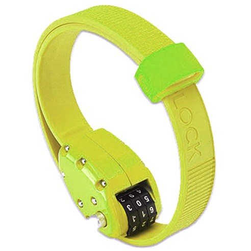 랭킹헬맷 OTTOLOCK 자전거 자물쇠 L 150cm, 그린(Flash Green), 1개