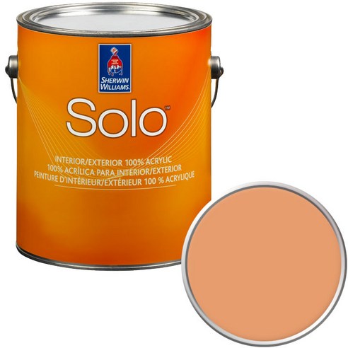 셔윈윌리암스 솔로 저광 페인트 1L, SW6633 Inventive Orange