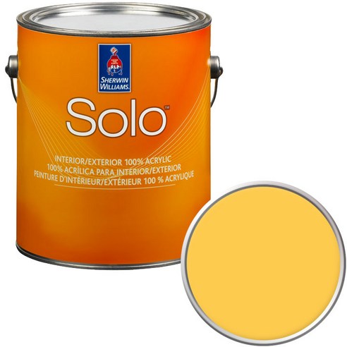 셔윈윌리암스 솔로 저광 1L 페인트, SW6902 Decisive Yellow