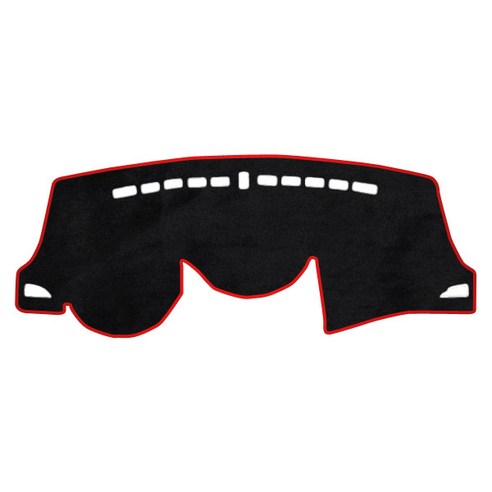 카템 펠트 라텍스 논슬립 대쉬보드커버 현대, 아반떼MD, 블랙 + 레드 테두리