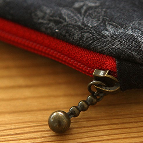 YKK 슬림 코일 지퍼 내추럴 20cm, 레드, 5개입