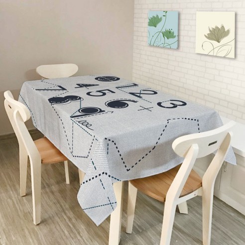 아울리빙 카오스패턴 키친 테이블커버, D, 150 x 210 cm