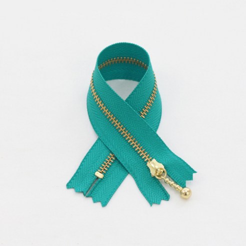 YKK 머스트 골드 지퍼 20cm, 민트블루, 10개입