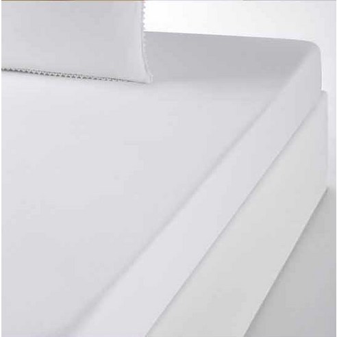 라흐두뜨 단색 자수 순면 매트리스커버 F696647, white
