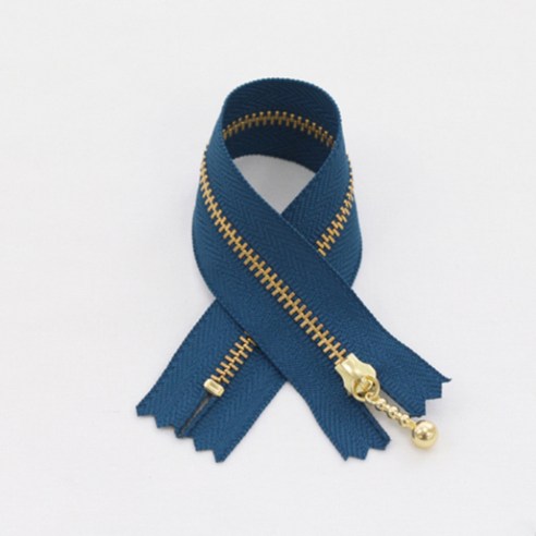 YKK 머스트 골드 지퍼 20cm, 딥블루, 4개