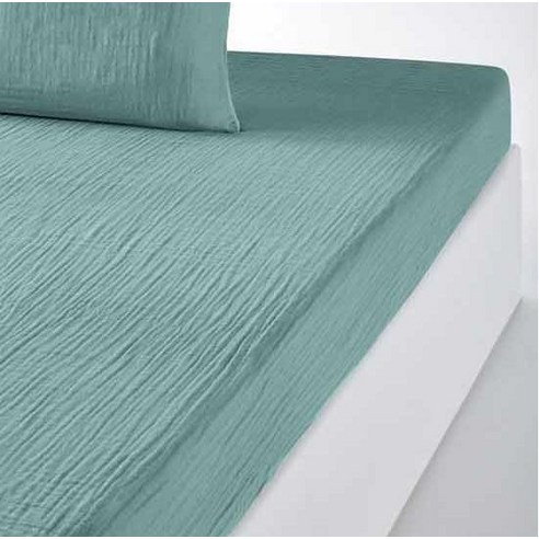 라흐두뜨 거즈 심플 순면 매트리스커버 F696784, nordique blue